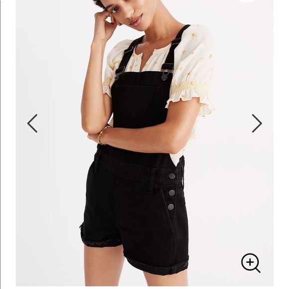 Madewell - Black short overalls XXS - Picture 1 of 6
